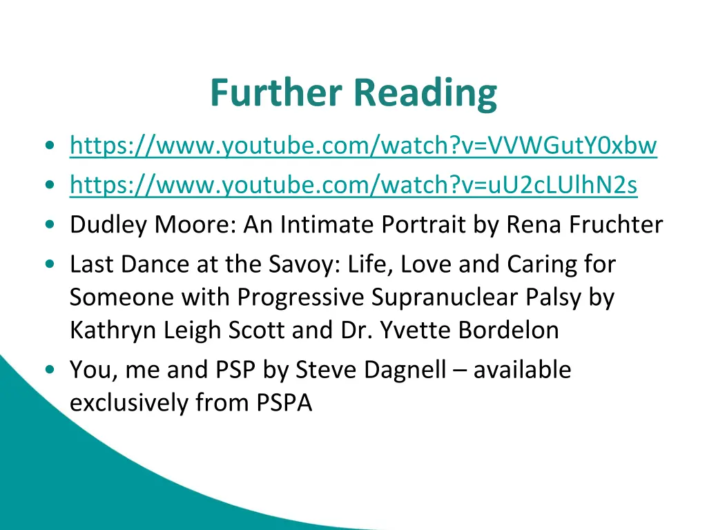 further reading