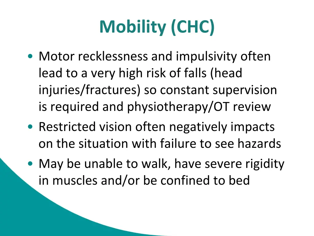 mobility chc