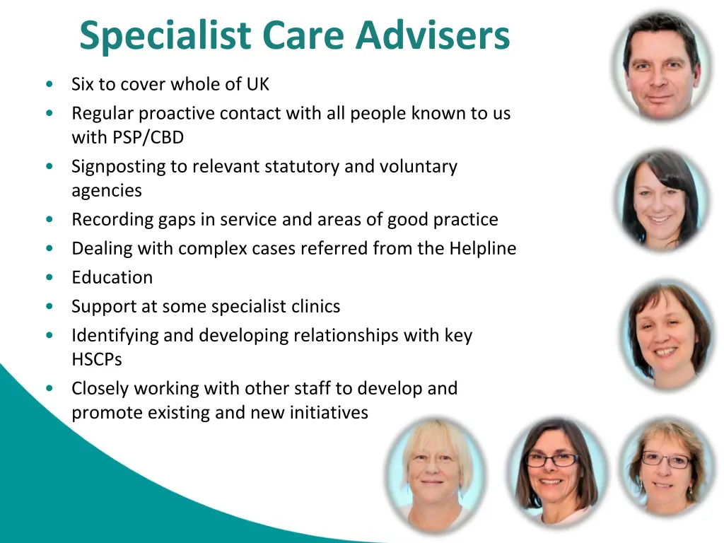 specialist care advisers