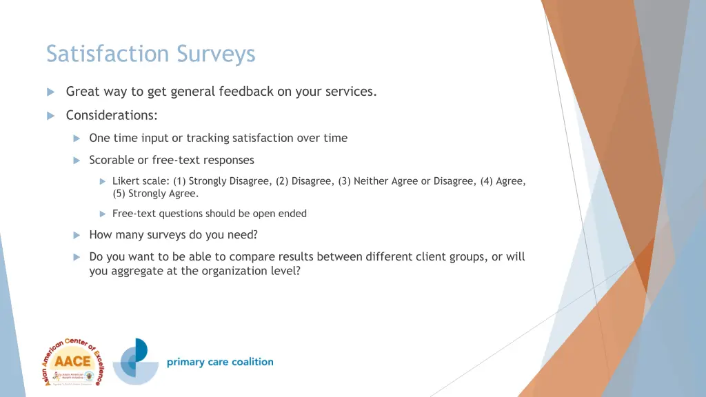 satisfaction surveys