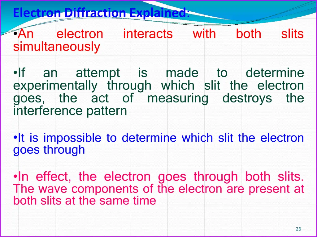 electron diffraction explained an electron