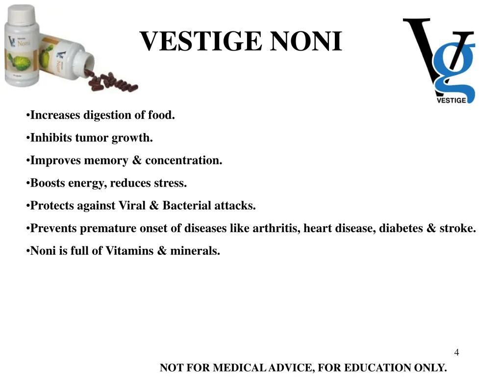 vestige noni 1