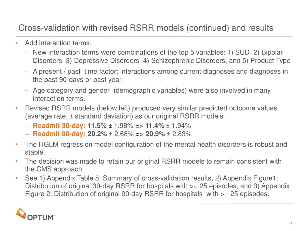 cross validation with revised rsrr models 1