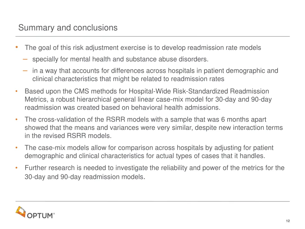 summary and conclusions