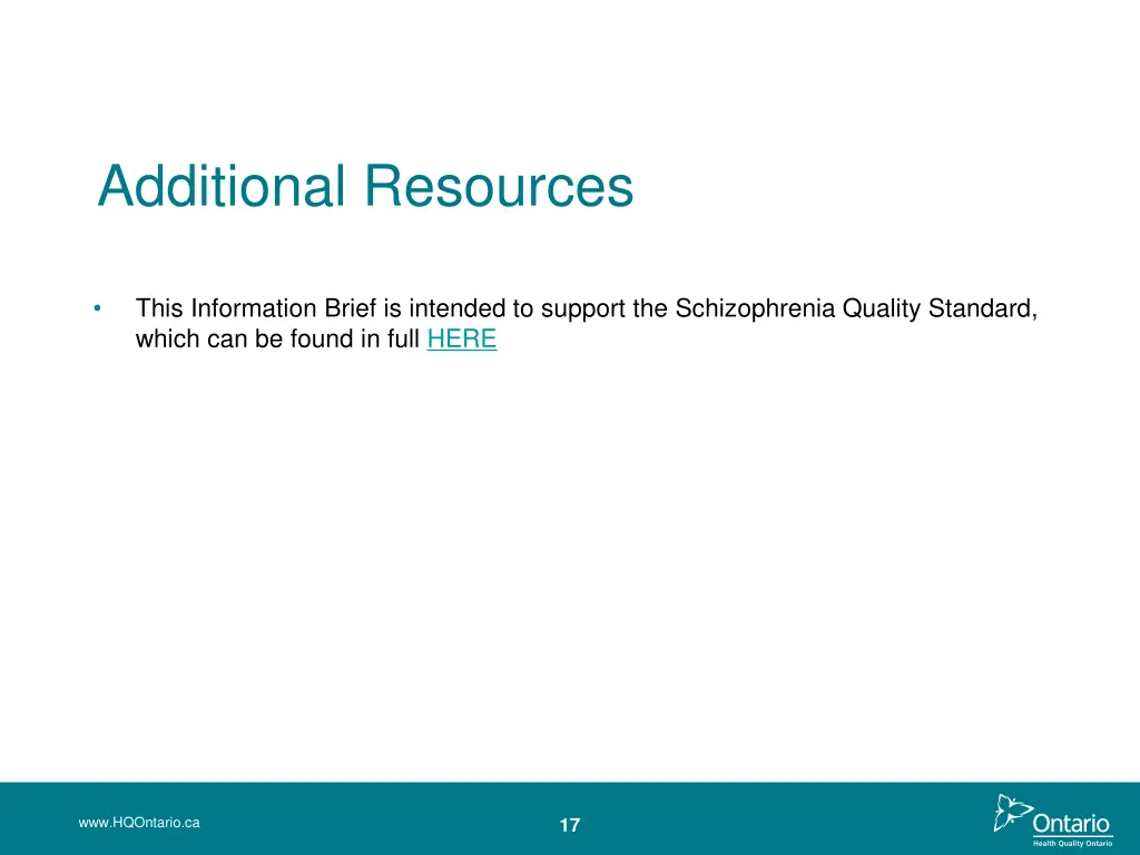 additional resources