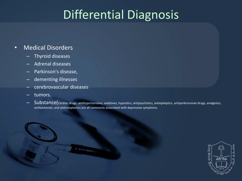 differential diagnosis