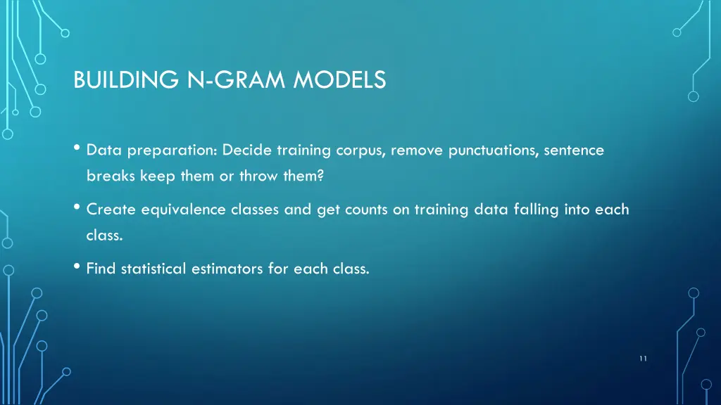 building n gram models