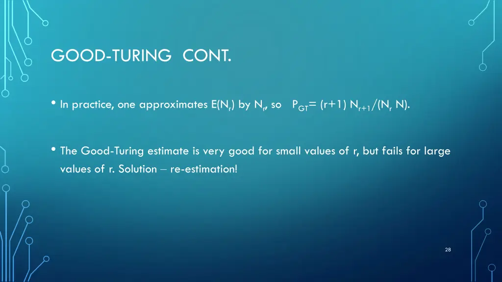good turing cont