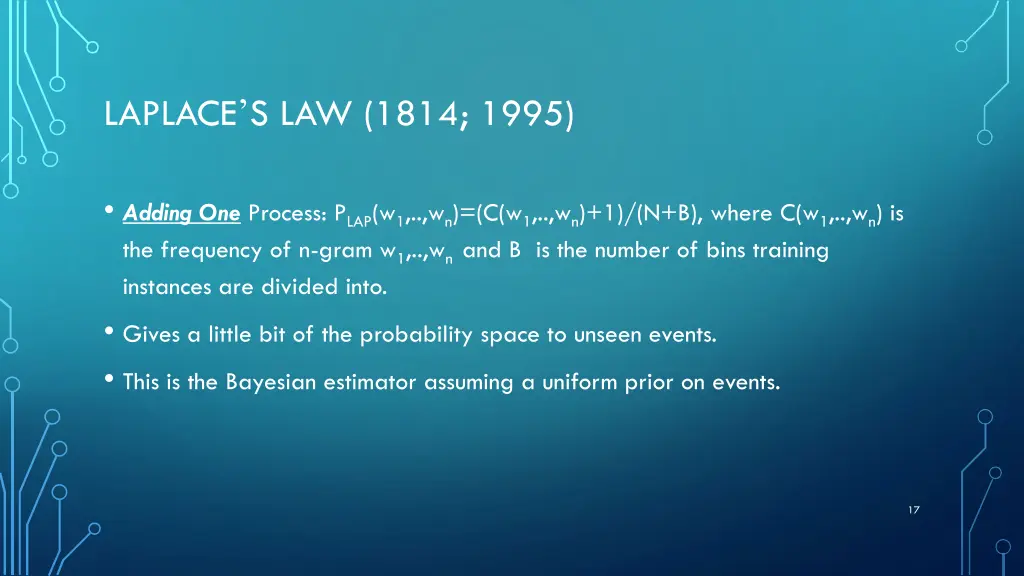 laplace s law 1814 1995