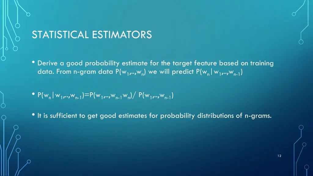 statistical estimators