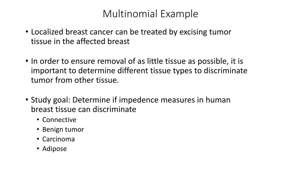 multinomial example