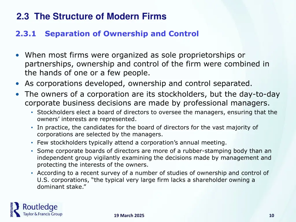 2 3 the structure of modern firms 3