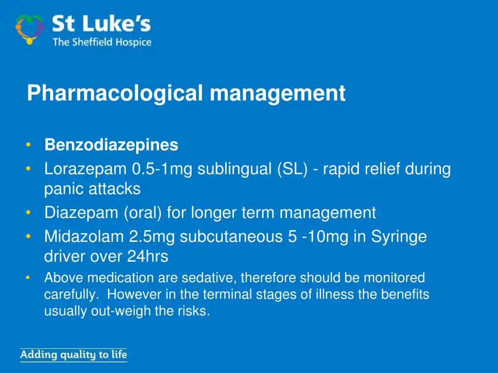 pharmacological management 1