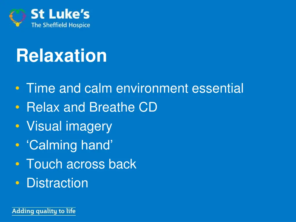 relaxation