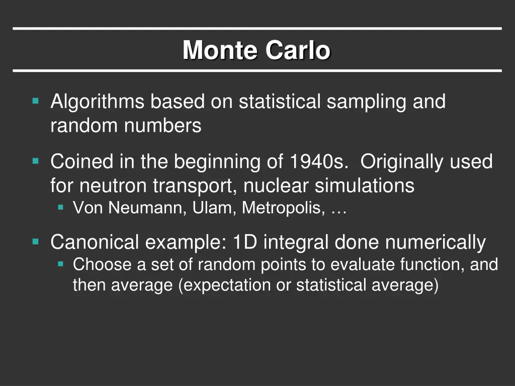 monte carlo