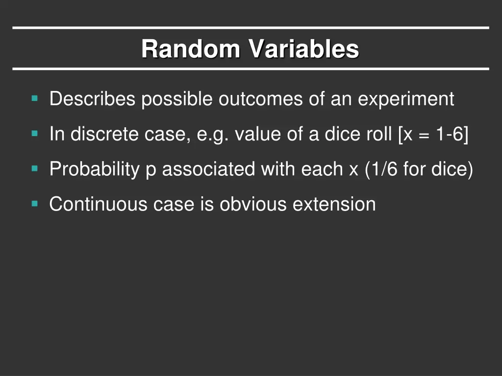 random variables