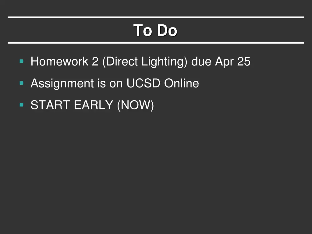to do