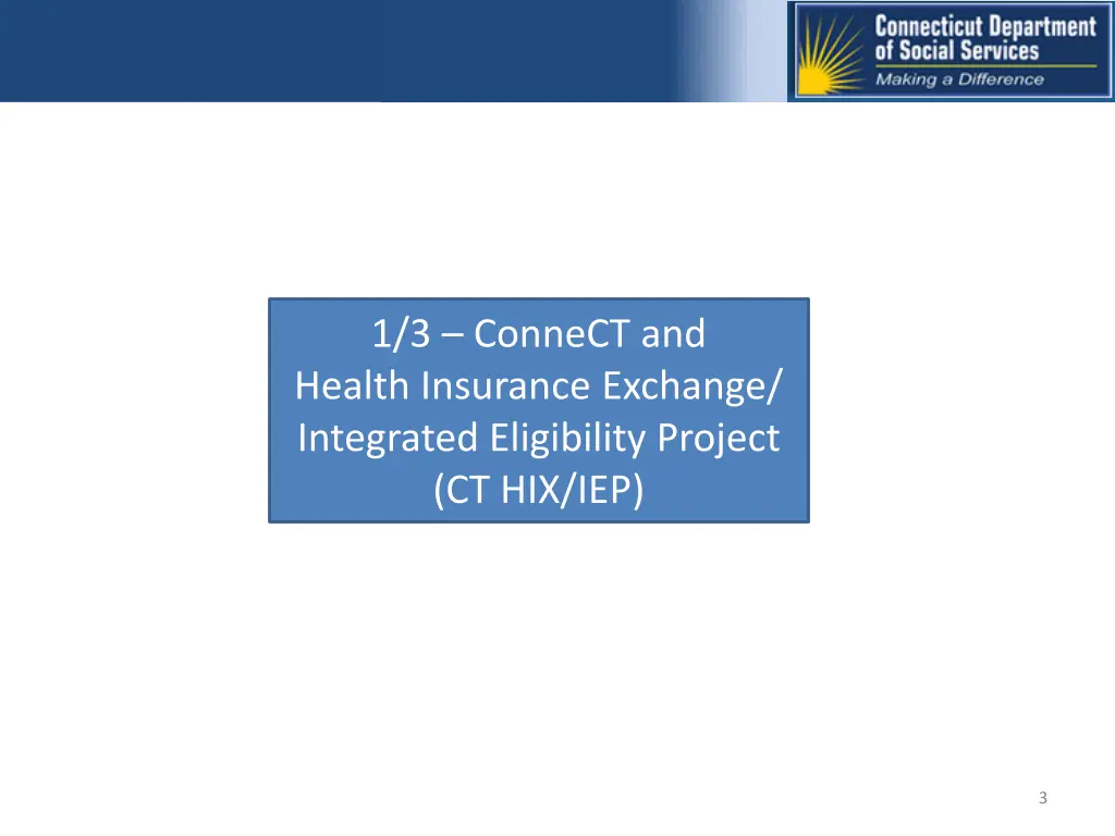 1 3 connect and health insurance exchange