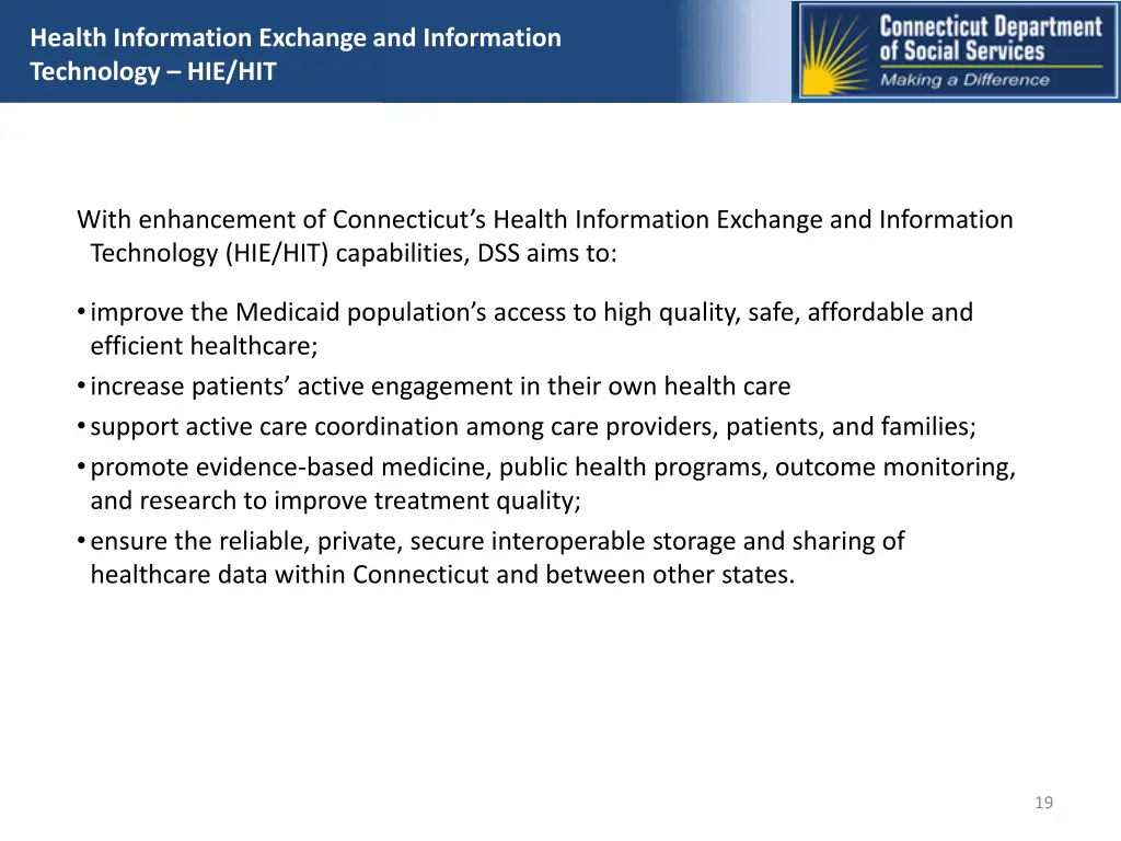 health information exchange and information