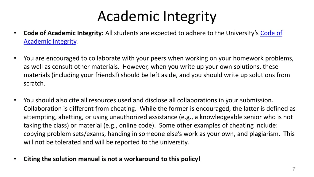 academic integrity