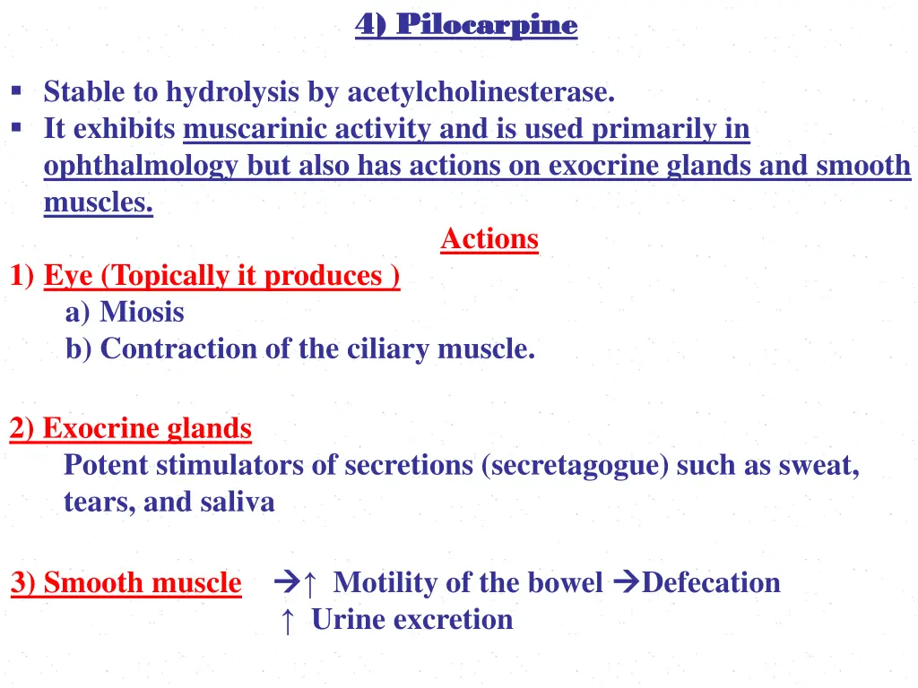 4 4 pilocarpine pilocarpine