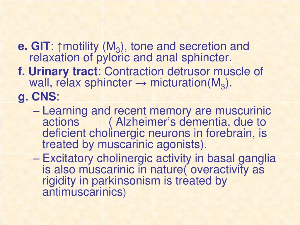 e git motility m 3 tone and secretion