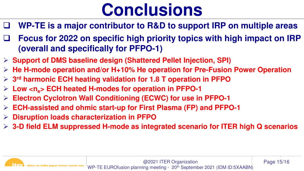 conclusions