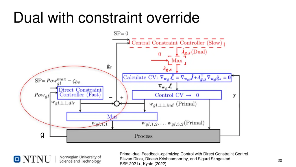 dual with constraint override