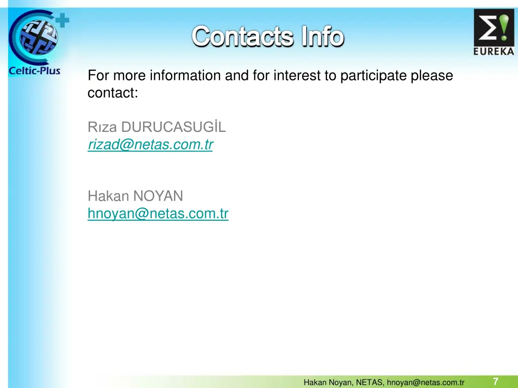 contacts info