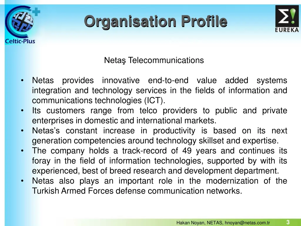 organisation profile