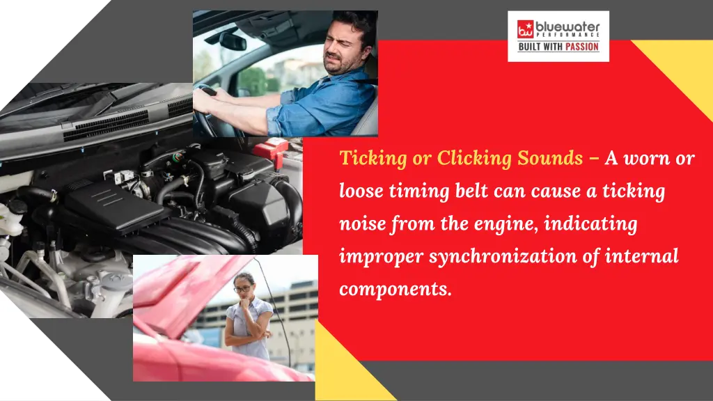 ticking or clicking sounds a worn or loose timing