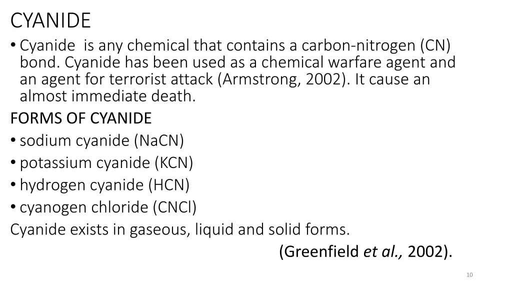 cyanide cyanide is any chemical that contains