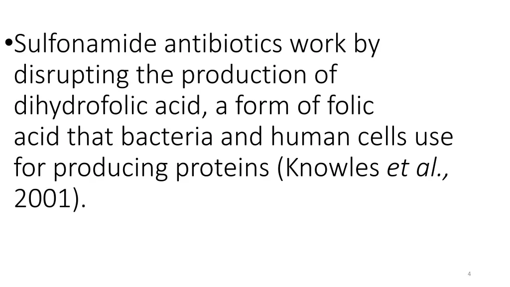 sulfonamide antibiotics work by disrupting