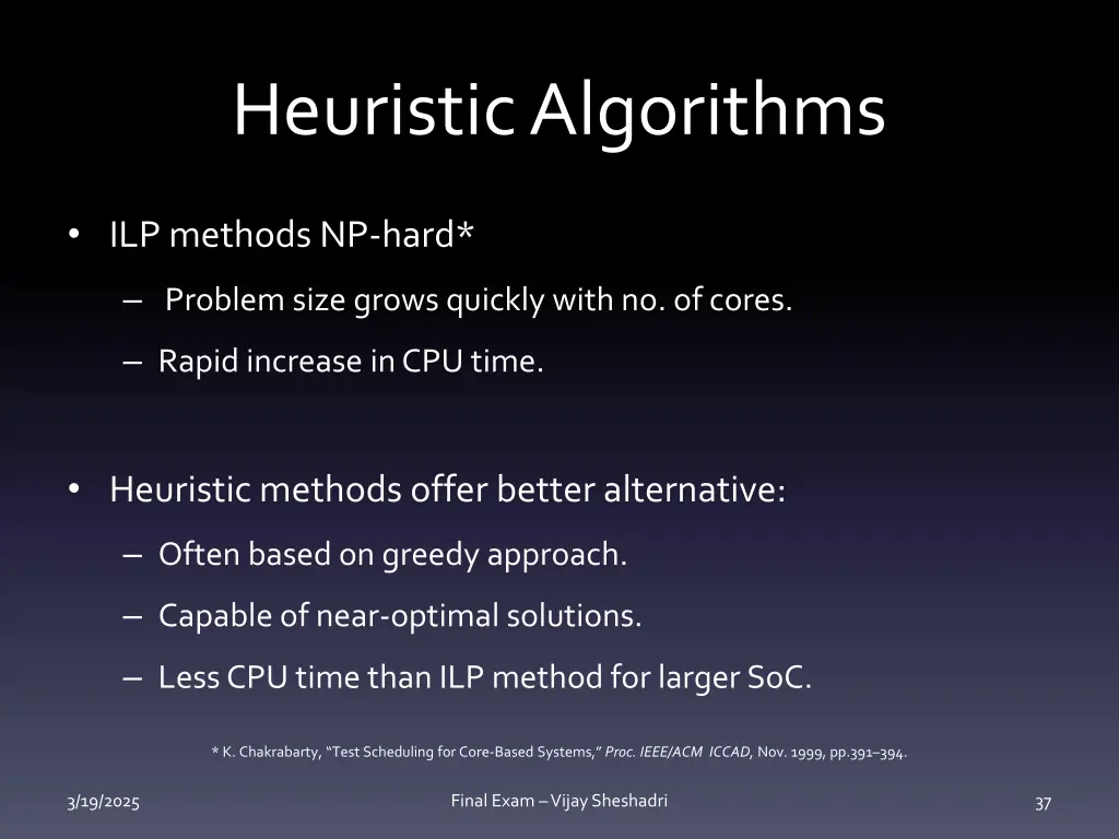 heuristic algorithms