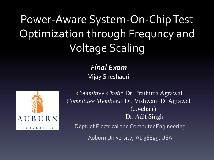 power aware system on chip test optimization