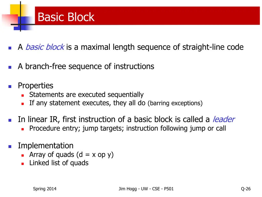 basic block