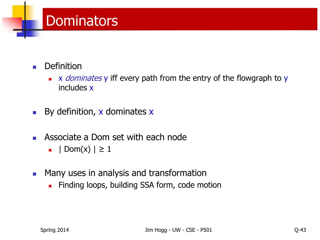 dominators