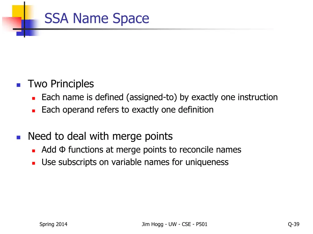 ssa name space