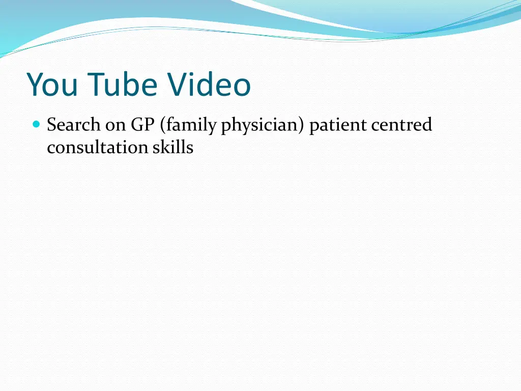 you tube video
