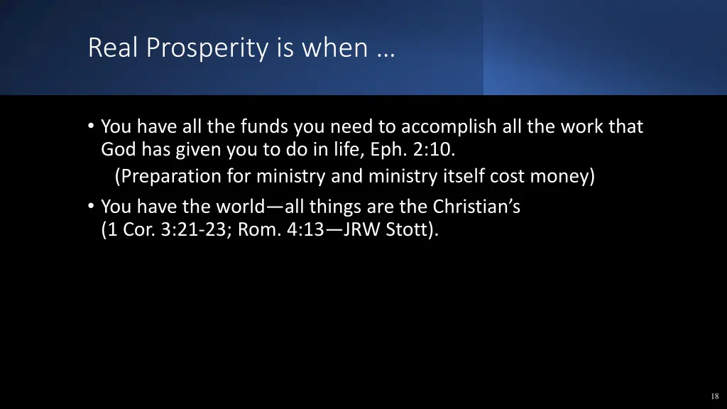 real prosperity is when 1