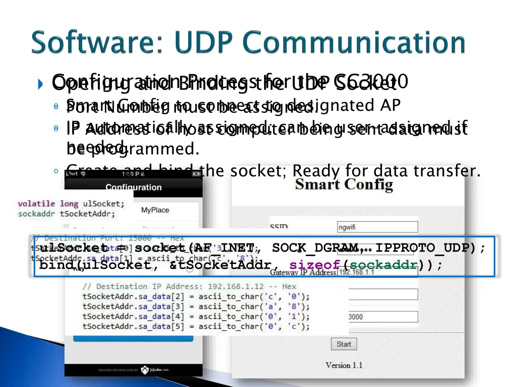 configuration process for the cc3000 smart config