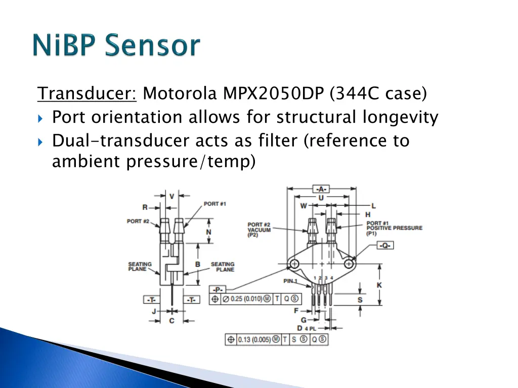 transducer motorola mpx2050dp 344c case port