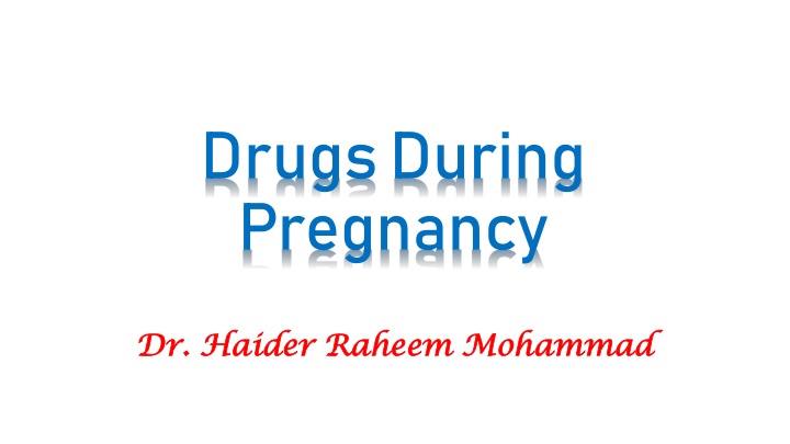 drugs during pregnancy
