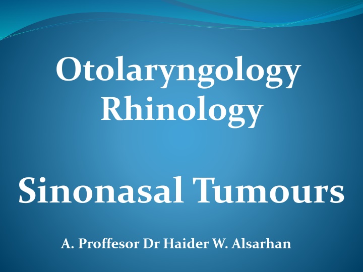 otolaryngology rhinology
