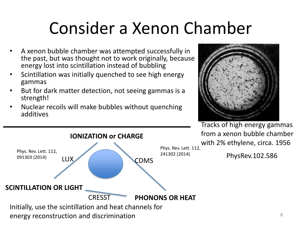 consider a xenon chamber