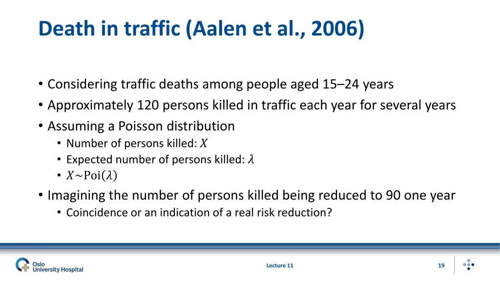 death in traffic aalen et al 2006