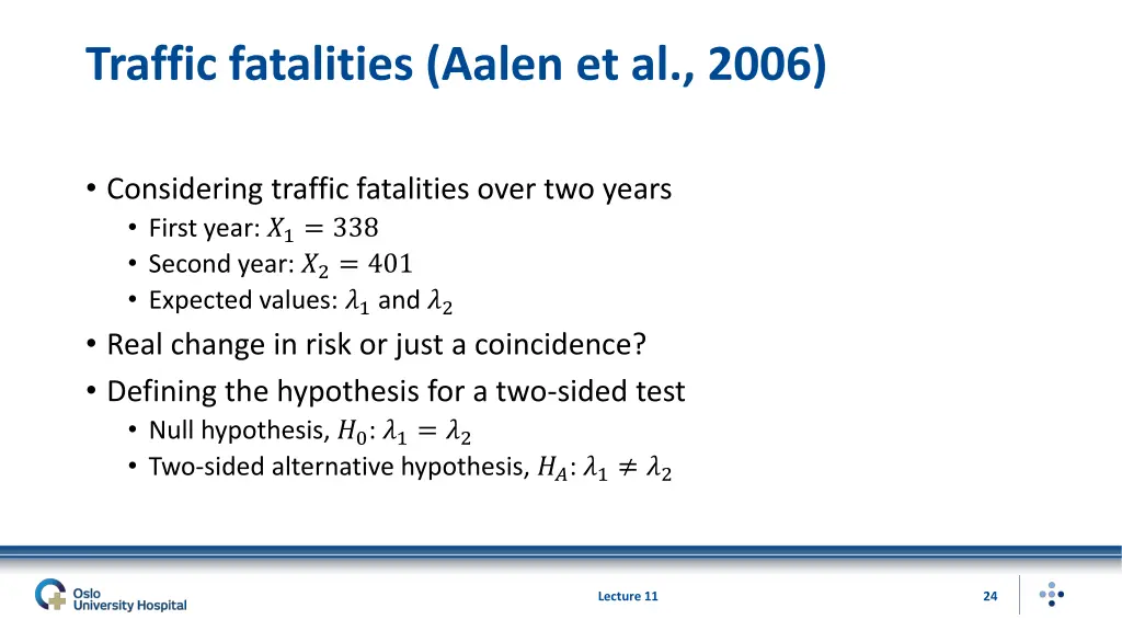 traffic fatalities aalen et al 2006
