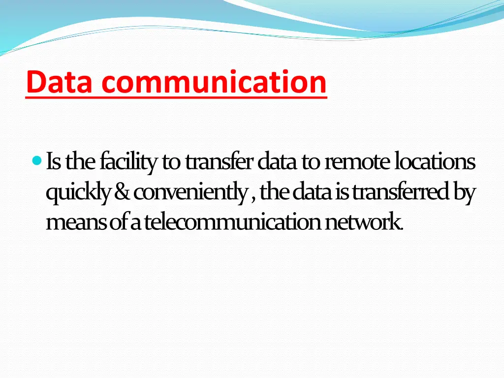 data communication