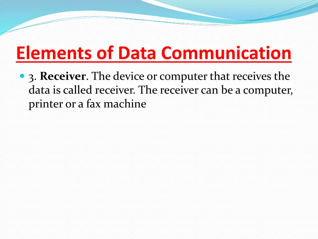 elements of data communication 2