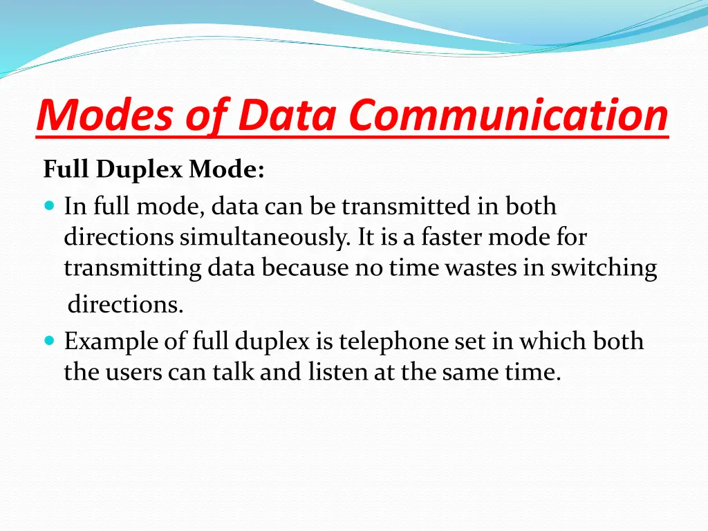 modes of data communication 5